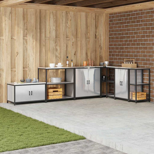 Étagère de rangement de cuisine Argenté Acier inoxydable