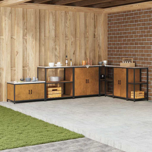 Étagère de rangement de cuisine avec étagère Rouillé