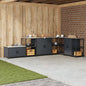 Étagère de rangement de cuisine avec étagère Anthracite Acier