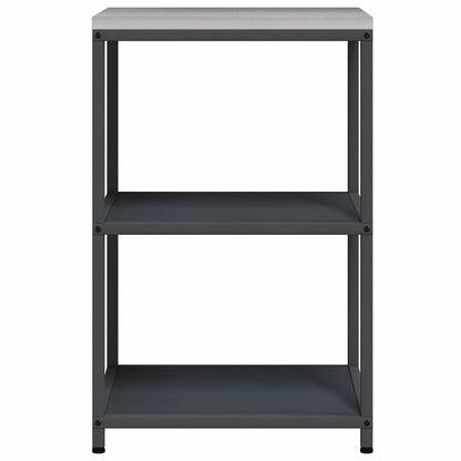 Étagère de rangement de cuisine avec étagère Anthracite Acier