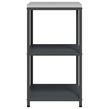 Étagère de rangement de cuisine avec étagère Anthracite Acier