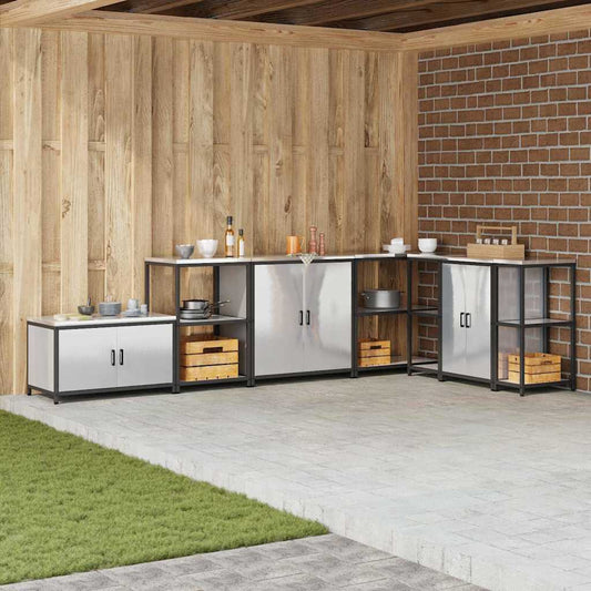 Étagère de rangement de cuisine Argenté Acier inoxydable