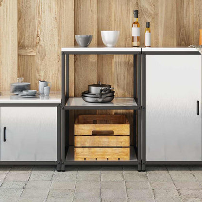 Étagère de rangement de cuisine Argenté Acier inoxydable