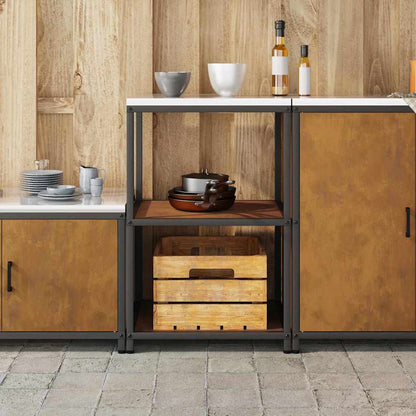 Étagère de rangement de cuisine avec étagère Rouillé