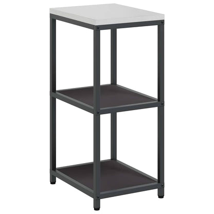 Étagère de rangement de cuisine avec étagère Noir Acier