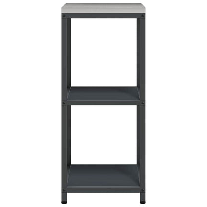 Étagère de rangement de cuisine avec étagère Anthracite Acier