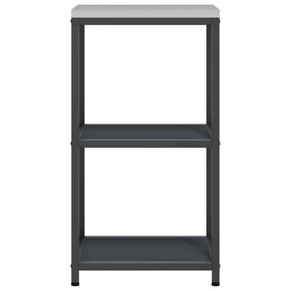 Étagère de rangement de cuisine avec étagère Anthracite Acier