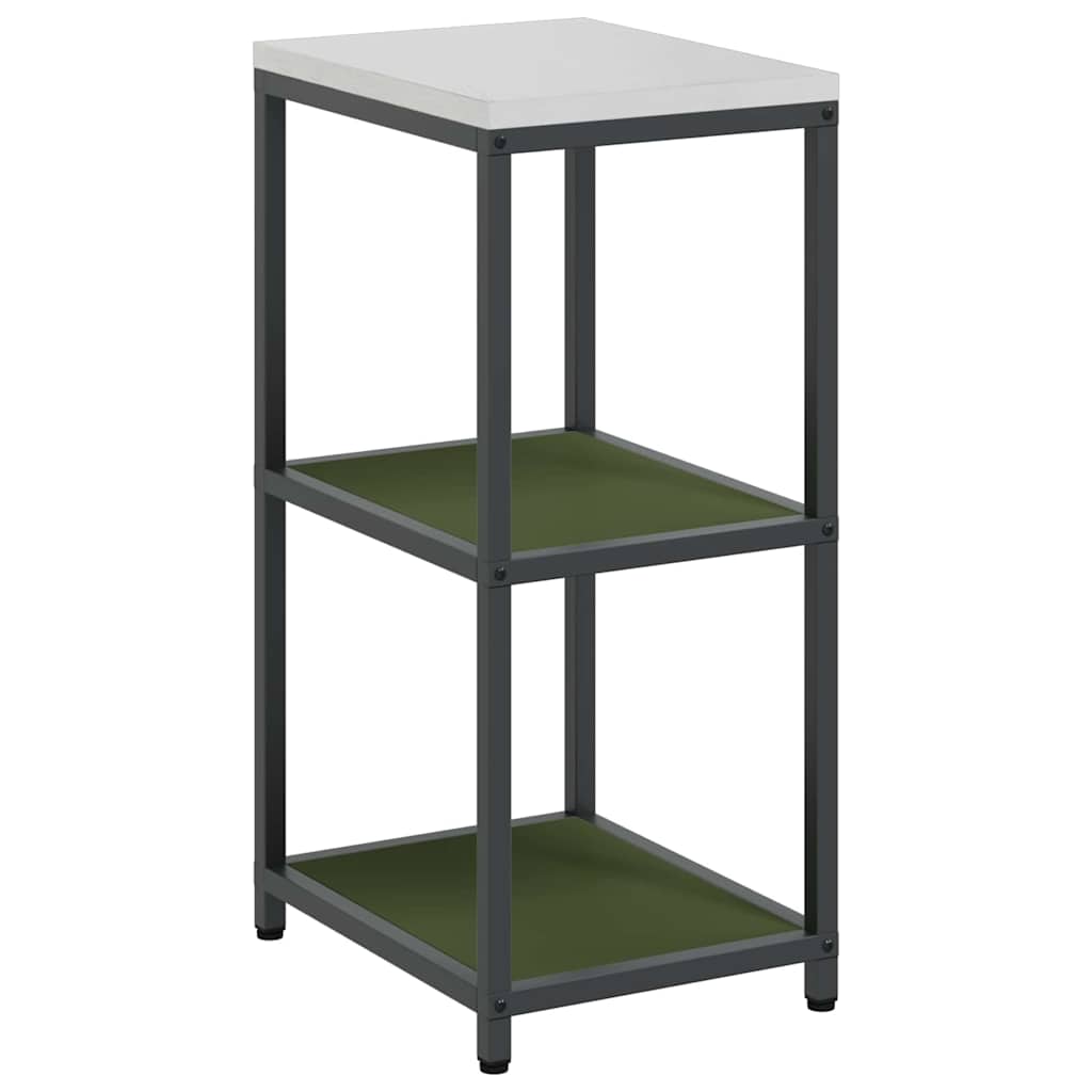 Étagère de rangement de cuisine avec étagère Vert olive Acier