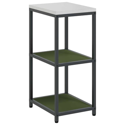 Étagère de rangement de cuisine avec étagère Vert olive Acier