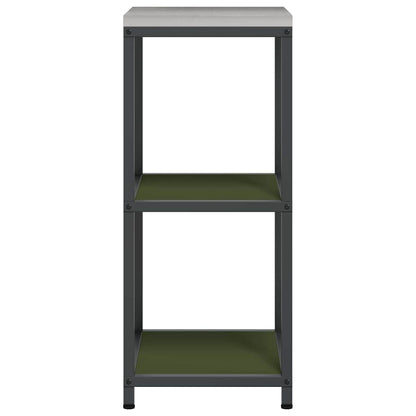 Étagère de rangement de cuisine avec étagère Vert olive Acier