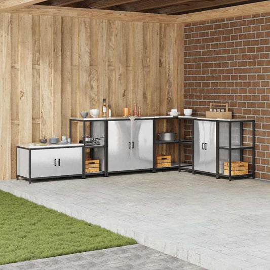 Étagère de rangement de cuisine Argenté Acier inoxydable