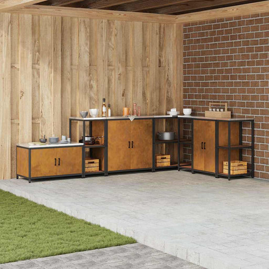 Étagère de rangement de cuisine avec étagère Rouillé
