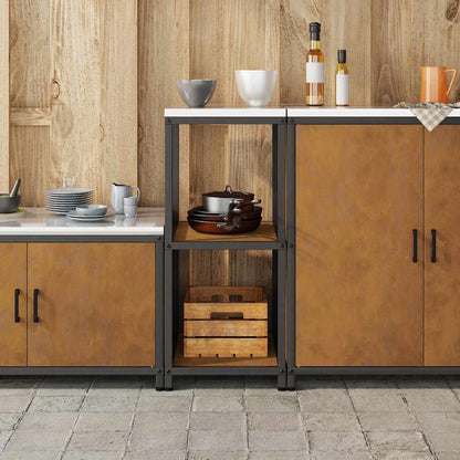 Étagère de rangement de cuisine avec étagère Rouillé