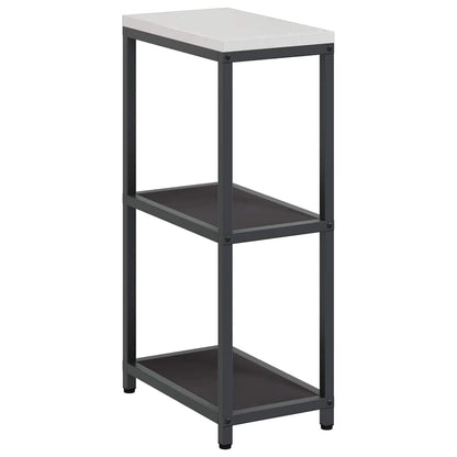 Étagère de rangement de cuisine avec étagère Noir Acier