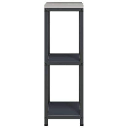 Étagère de rangement de cuisine avec étagère Anthracite Acier