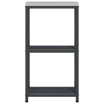 Étagère de rangement de cuisine avec étagère Anthracite Acier