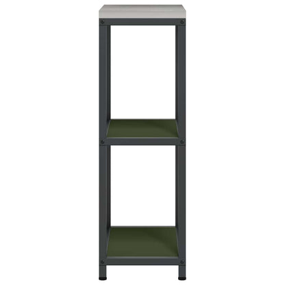 Étagère de rangement de cuisine avec étagère Vert olive Acier