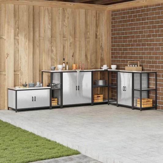 Étagère de rangement de cuisine Argenté Acier inoxydable