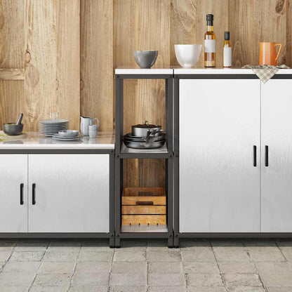 Étagère de rangement de cuisine Argenté Acier inoxydable