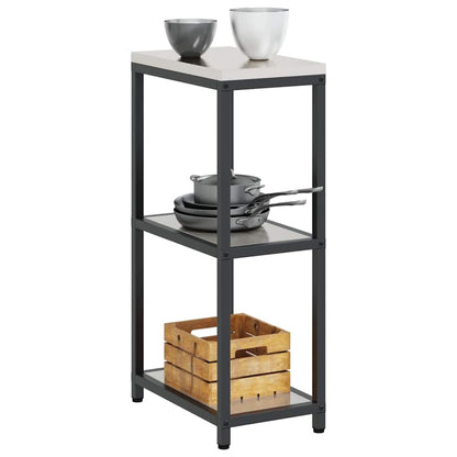 Étagère de rangement de cuisine Argenté Acier inoxydable