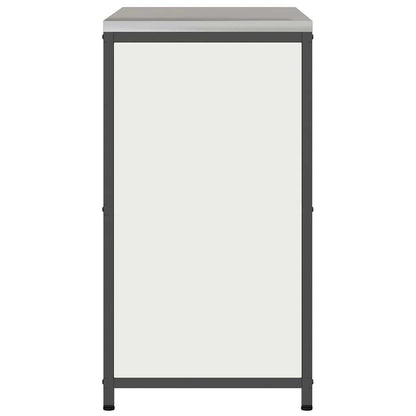 Meuble de rangement de cuisine avec étagère Blanc Acier