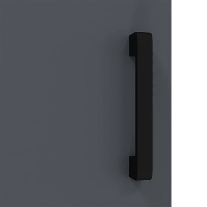 Meuble de rangement de cuisine avec étagère Anthracite Acier