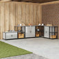 Meuble de rangement de cuisine Argenté Acier galvanisé