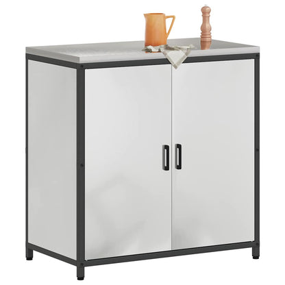 Meuble de rangement de cuisine Argenté Acier galvanisé