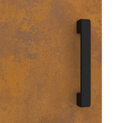 Meuble de rangement de cuisine avec étagère avec porte Rouillé