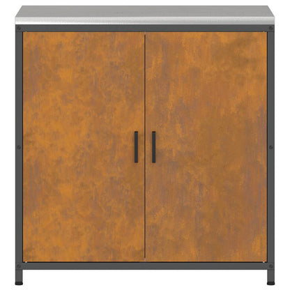 Meuble de rangement de cuisine avec étagère avec porte Rouillé