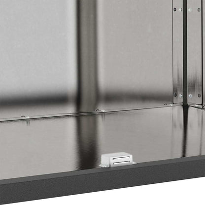 Meuble de rangement de cuisine Argenté Acier inoxydable