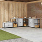 Meuble de rangement de cuisine Argenté Acier inoxydable