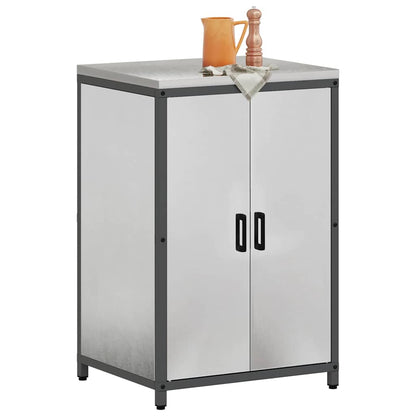 Meuble de rangement de cuisine Argenté Acier inoxydable