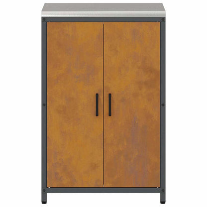 Meuble de rangement de cuisine avec tiroir avec étagère Rouillé