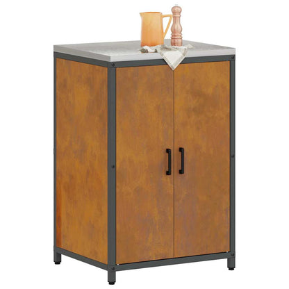 Meuble de rangement de cuisine avec tiroir avec étagère Rouillé