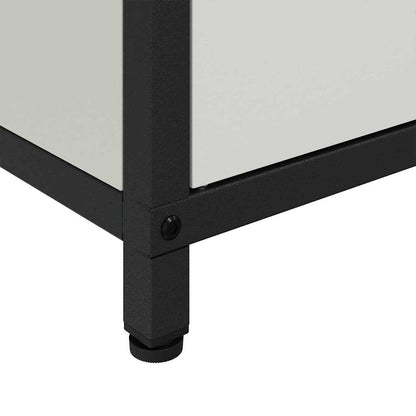 Meuble de rangement de cuisine avec tiroir Blanc Acier