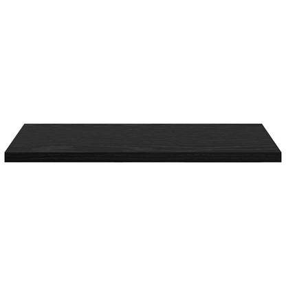 Étagère à livres 4 pcs Noir 40 x 20 x 1.5 cm Bois d'ingénierie