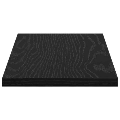 Étagère à livres 4 pcs Noir 40 x 20 x 1.5 cm Bois d'ingénierie