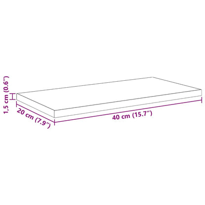 Étagère à livres 4 pcs Noir 40 x 20 x 1.5 cm Bois d'ingénierie