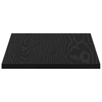 Étagère à livres 4 pcs Noir 40 x 30 x 1.5 cm Bois d'ingénierie