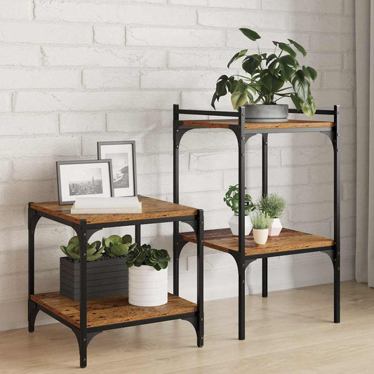 Étagère à livres 4 pcs Marron 40 x 40 x 1.5 cm