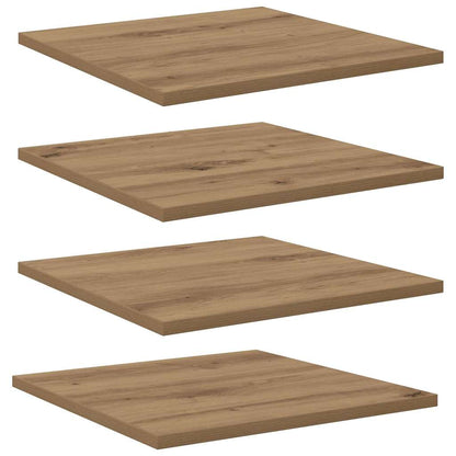 Étagère à livres 4 pcs Marron 40 x 40 x 1.5 cm