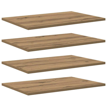 Étagère à livres 4 pcs Marron 60 x 40 x 1.5 cm