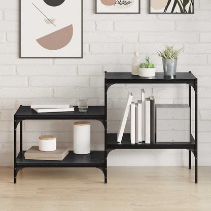 Étagère à livres 4 pcs Noir 60 x 40 x 1.5 cm Bois d'ingénierie