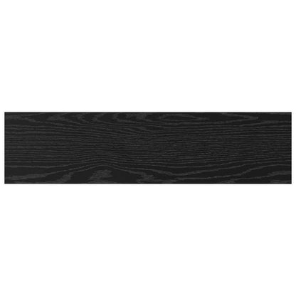 Étagère à livres 4 pcs Noir 80 x 20 x 1.5 cm Bois d'ingénierie