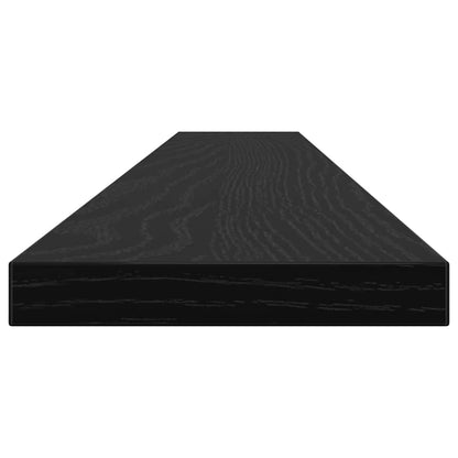 Étagère à livres 4 pcs Noir 100 x 10 x 1.5 cm Bois d'ingénierie