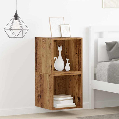 Meuble mural avec étagère 2 pcs Bois ancien 37 x 37 x 37 cm