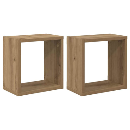 Étagères murales 2 pcs chêne artisanal 26 x 15 x 26 cm