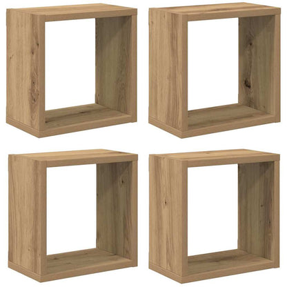 Étagères murales 4 pcs Chêne artisan 26 x 15 x 26 cm
