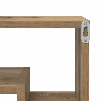 Étagère Murale avec étagère chêne artisanal 82 x 15 x 51 cm